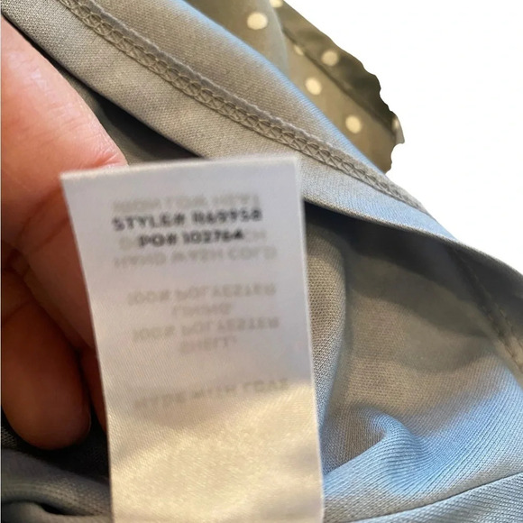 Lulus Spot in My Heart Polka Dot Gray Satin Cowl Neck Mini Dress - Picture 11 of 13